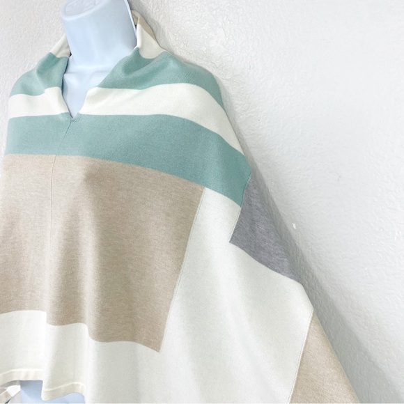 J. McLaughlin Color Block Worth Poncho OS - Picture 2 of 7